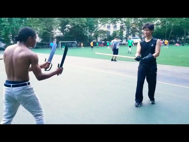 Wing Chun Butterfly Swords VS Long Sword