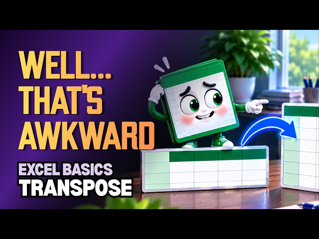 How to Transpose Data in Excel | Basics for Beginners