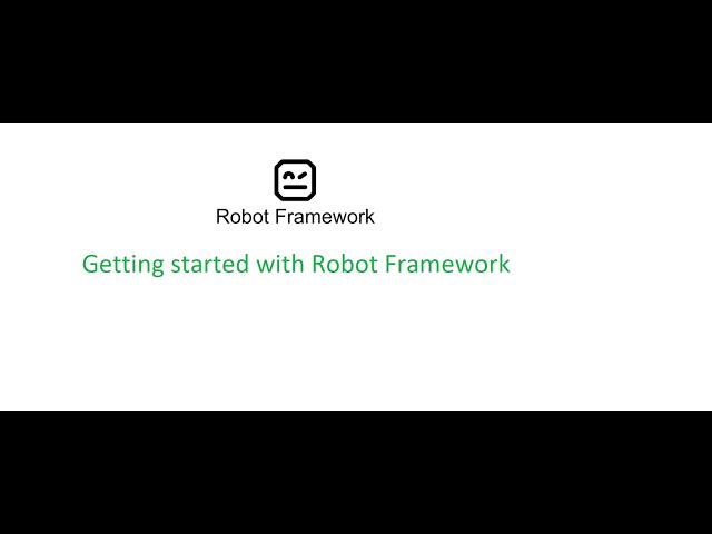RIDE Beginner Class 2: Getting started with Robot Framework | RIDE