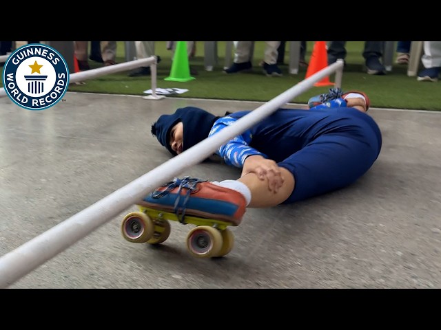 Lowest Limbo Roller Skating (And Other Best Records!) | Guinness World Records