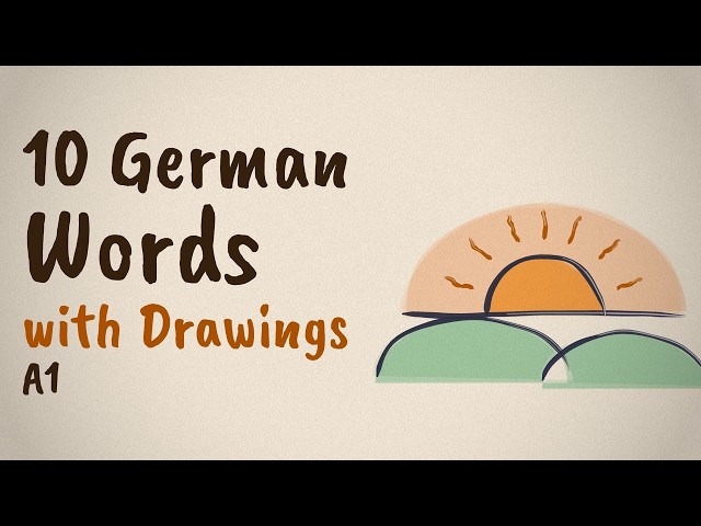Basic German Words with Pictures for Beginners 🇩🇪 A1 Morning, Cool, Interesting and More