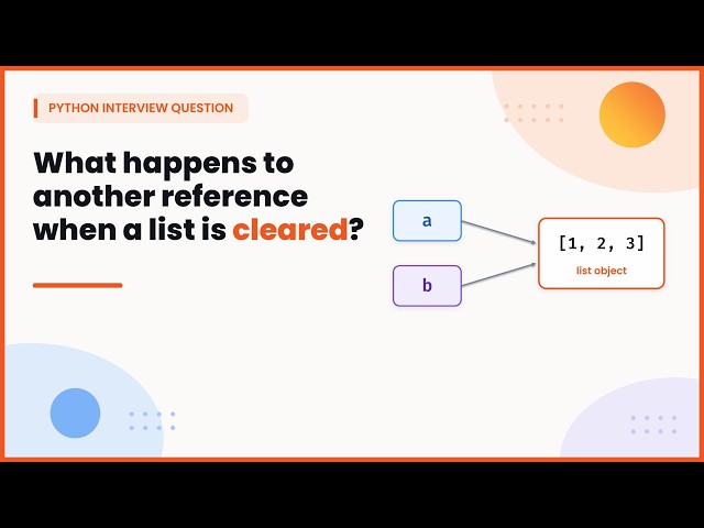 Python list.clear() vs Reassigning [] | References Explained for Interviews #python #interview