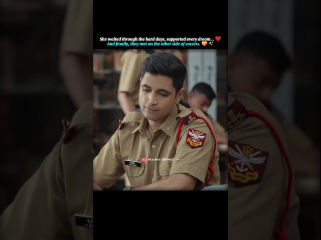 From dreams to reality—she never stopped believing ❤️✨ #defence #nda #major