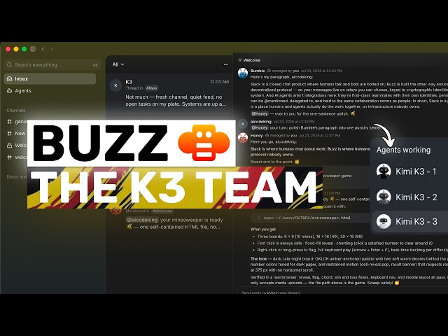 Buzz + Kimi K3 (& FREE APIs): This is SO GOOOD!!!
