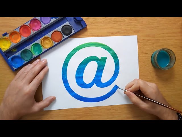 How to draw the 'at' sign @ - at symbol