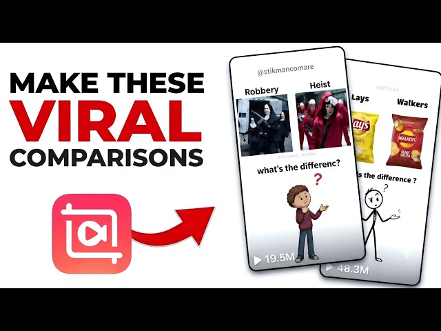 How to Make Viral Comparison Videos in InShot | What's the Difference?