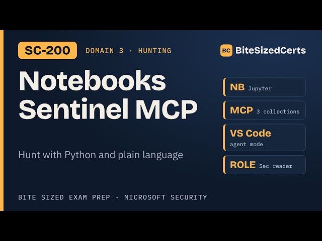 Sentinel Notebooks and the MCP Server for Threat Hunting (SC-200)