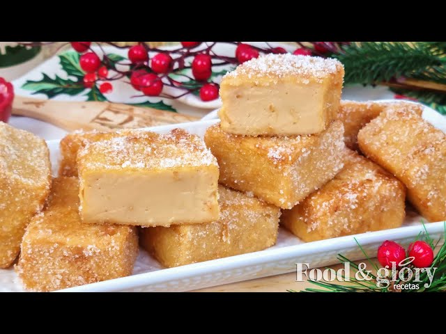 🎄✨¡Postre TOP Navideño! LECHE FRITA DE TURRÓN