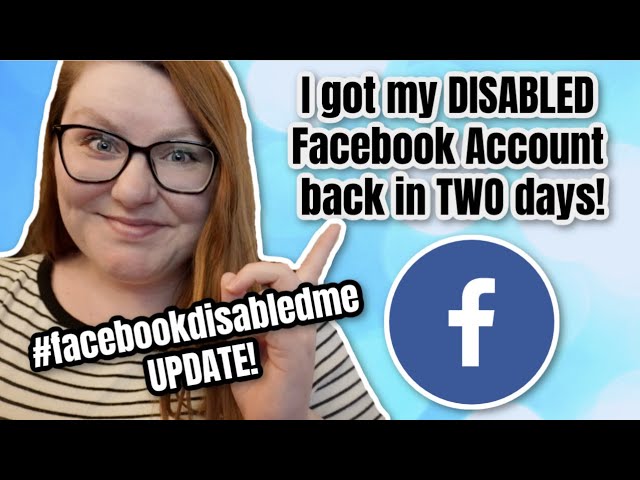 #facebookdisabledme UPDATE! I got my Disabled Facebook Account back! Finally!!