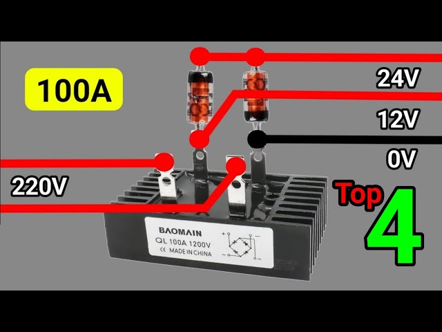 Top 4 Great Electronic Projects Using Bridge Rectifiers | Full Bridge Rectifier Circuits