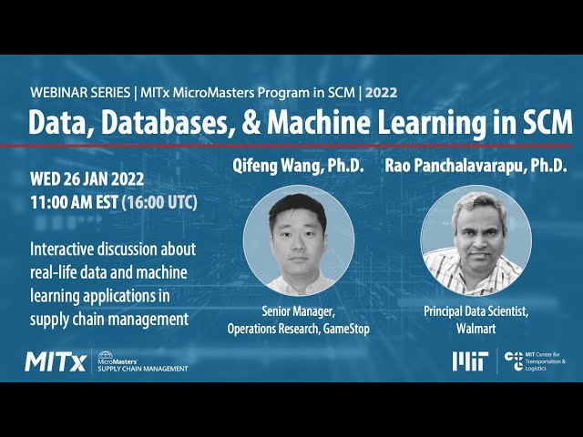 Data, Databases, and Machine Learning in SCM