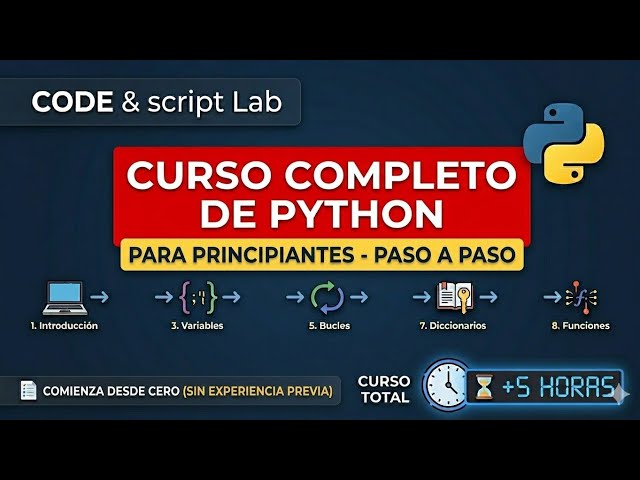 Curso COMPLETO de PYTHON desde CERO para PRINCIPIANTES -2026