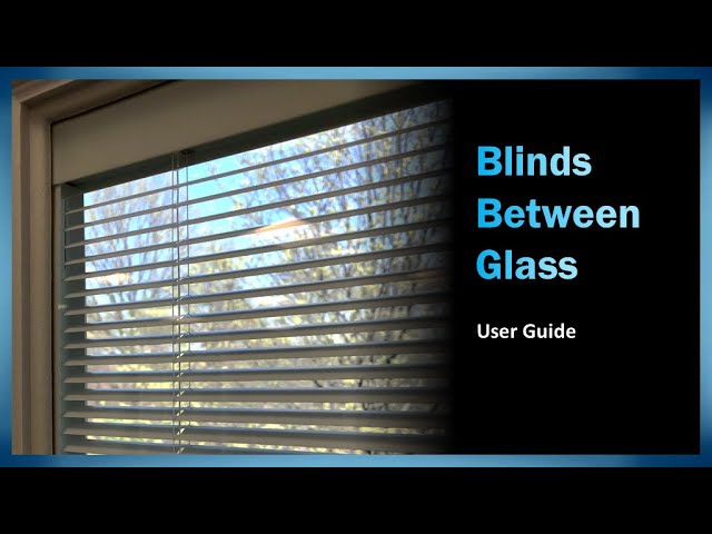Blinds Between Glass | User Guide