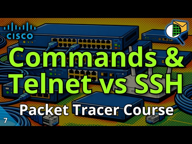 Packet Tracer Labs: ipconfig, tracert, nslookup, netstat & SSH Explained Step by Step