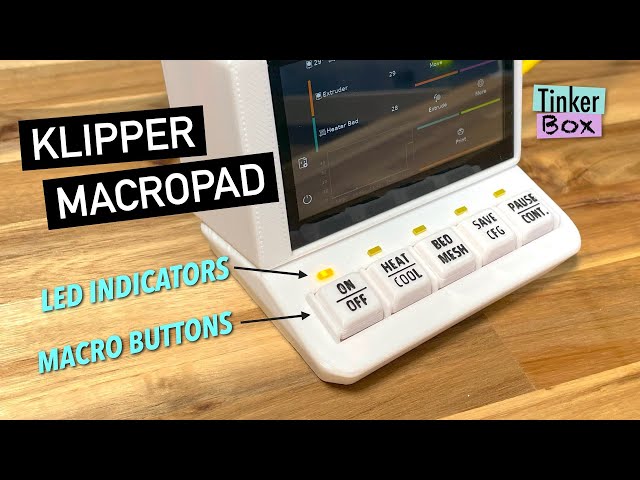 Buttons and LEDs to command and monitor your 3D printer!