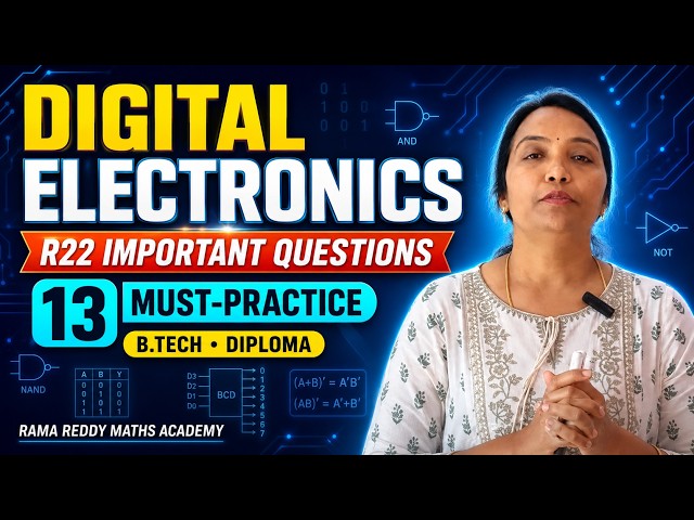 Digital Electronics R22 Important Questions | 13 Must-Practice Questions | B.Tech & Diploma