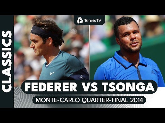 Roger Federer vs Jo-Wilfried Tsonga ENTERTAINING Clash | Monte-Carlo 2014 Highlights
