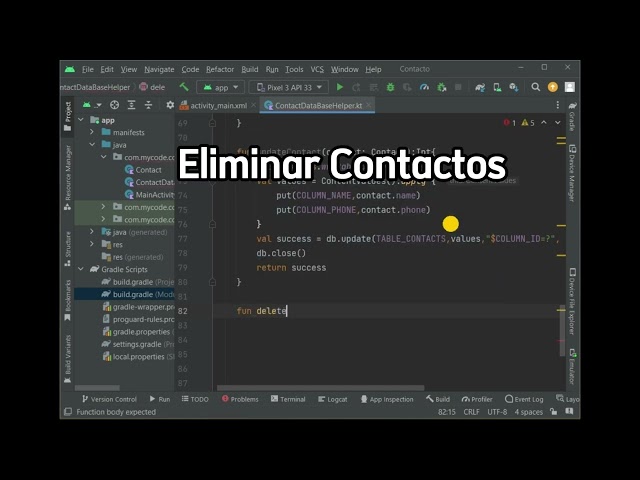 Mi primera Base de datos SQLite en Android con Kotlin !!!