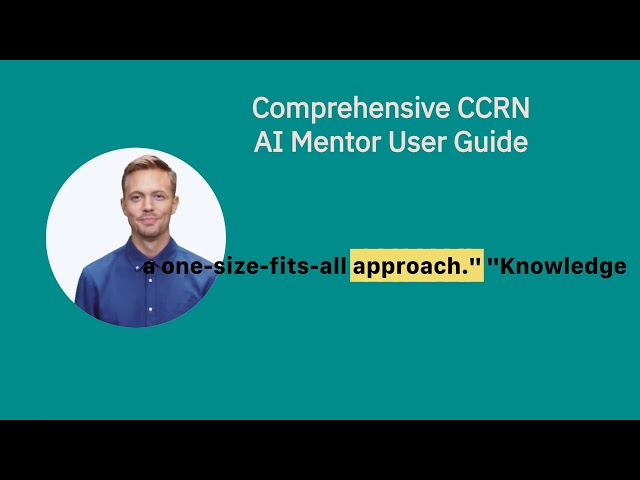 CCRN AI Mentor User Guide