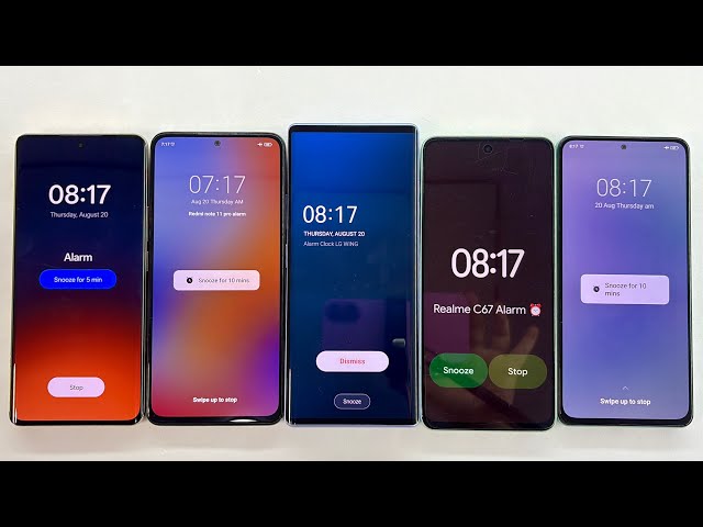 Alarm Clock + Timer Realme 12 Pro, POCO F4, LG Wing, Realme C67, Xiaomi Redmi N11 