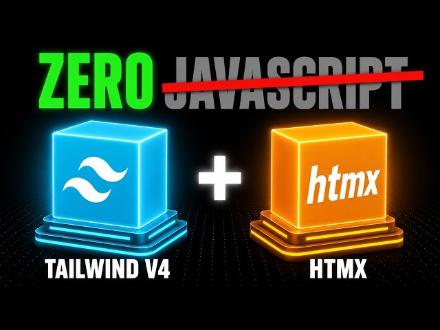 Tailwind v4 + HTMX: A Whole Frontend, No Build, No JS