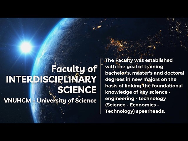 Welcome to the Faculty of Interdisciplinary Science
