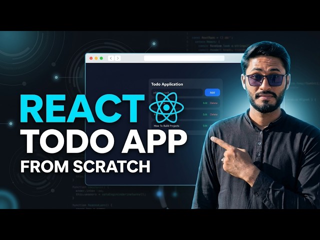 React Todo App Tutorial | useState, Events, Props, Array Methods & Tailwind CSS | React JS
