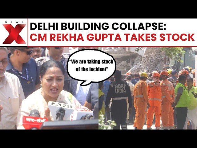 Delhi Building Collapse: Structure Falls Near Saket, CM Rekha Gupta Takes Stock | NewsX