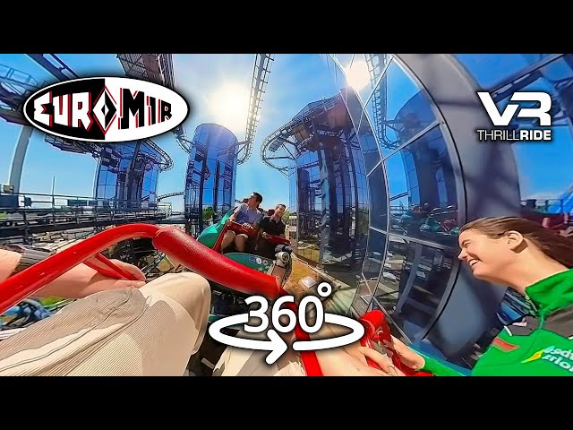 VR 360 EURO MIR Europa Park extreme spinning VR Roller Coaster onride POV