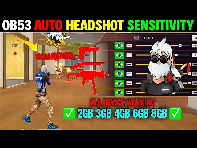 Free Fire Headshot setting 2026 ⚡ Best Sensitivity Settings ⚙️| Sensitivity + Hud Settings Free Fire