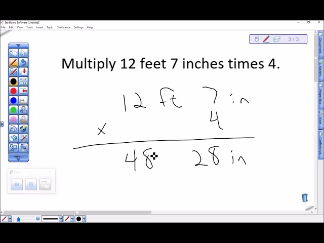 Multiplying a Mixed Measurement by a Constant - Just in Time Example