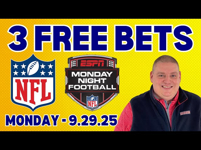 Monday Free 3 MNF Picks & Betting Predictions - 9/29/25 l Craig's Picks, Bets, & Predictions