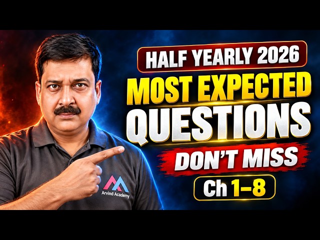 MOST EXPECTED Questions 🔥 Class 12 Physics Half Yearly 2026 | Ch 1–8 | Don’t Miss