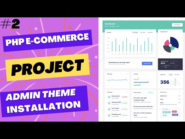 Online Shopping Website PHP Theme Installation | Ecommerce website in PHP | Shopping Cart in PHP