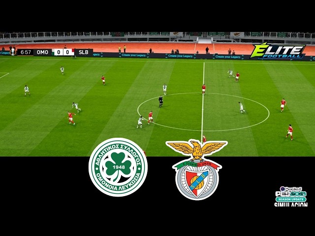 Omonia vs Benfica Europa League 2026 Simulation eFootball PES 2021