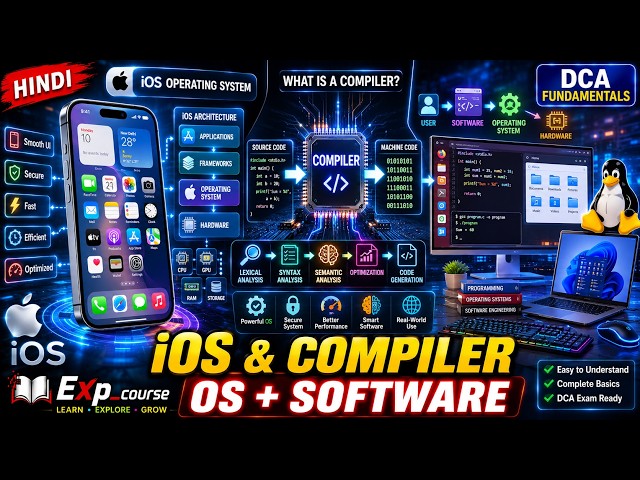 iOS and Compiler Basics | OS & Software Fundamentals | DCA Hindi
