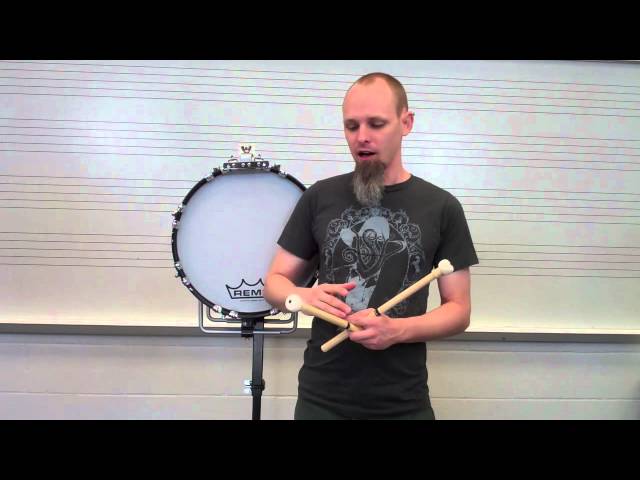 Marching Bass Drum Grip - How to Hold a Bass Mallet