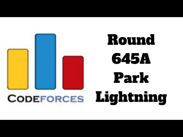 Codeforces Round 645A. Park Lighting
