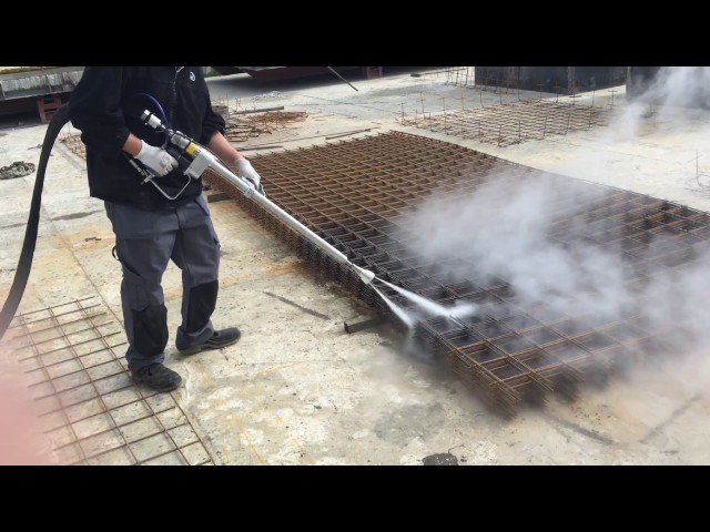 Hidrosablare suprafete metalice, sablare cu apa, sablare umeda, sablare