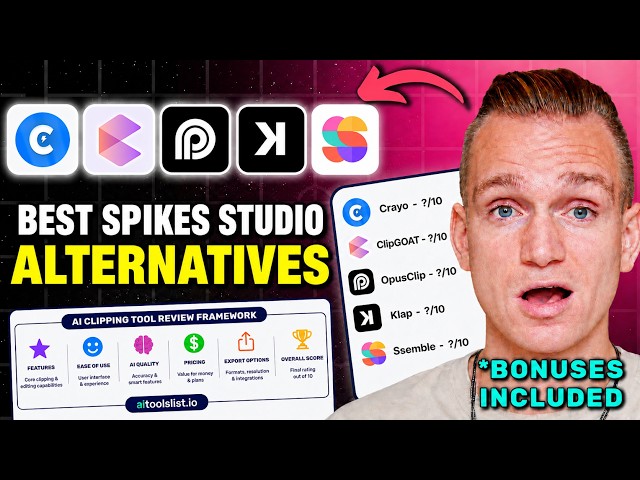 Best Spikes Studio Alternatives — Crayo, ClipGOAT, OpusClip, Klap, Ssemble