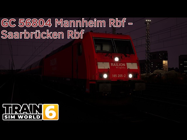 GC 56804 Mannheim Rbf - Saarbrücken Rbf - Ludwigsbahn - BR 185 - Train Sim World 6