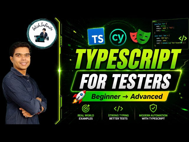 TypeScript for Automation Testers 🚀 Complete Crash Course for Playwright & Cypress