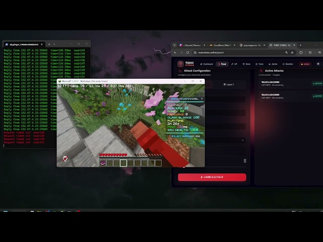 TOXIC STRESSER VS MINECRAFT SERVER  | BEST STRESSER 2026 | BEST BYPASS