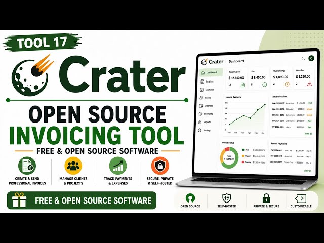 Tool 17 - Crater: Open Source Invoicing Tool | Free & Open Source Software | Uplatz