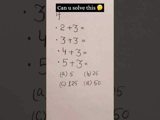 Can You Solve This Tricky Maths Puzzle? 🧠🤯 | Only Geniuses Get It! #mathematicschallenge #fyp