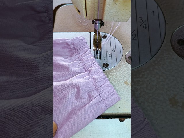 How to Sew Elastic Sleeves the Very Easy Way #Sewing #DIYFashion #SewingTips #SewingForBeginners