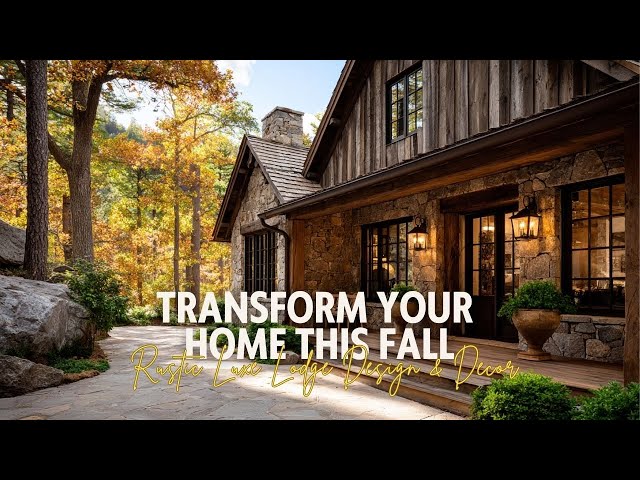 Transform Your Home This Fall Rustic Luxe Lodge Design & Decor