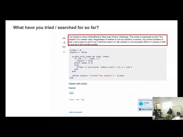 Stackoverflow is more welcoming, 2019 - 10 - SDRuby
