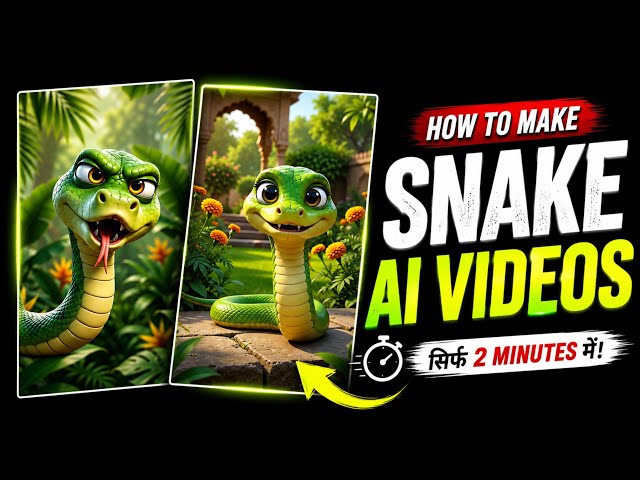 How to Make Funny Snake AI Videos | How to Create Viral AI Snake Videos