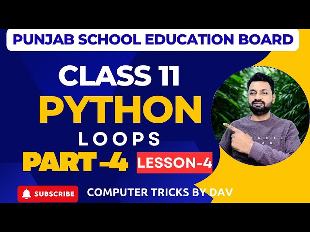 Loops in Python | While & For Loops | Python Full Course #computertricksbydav